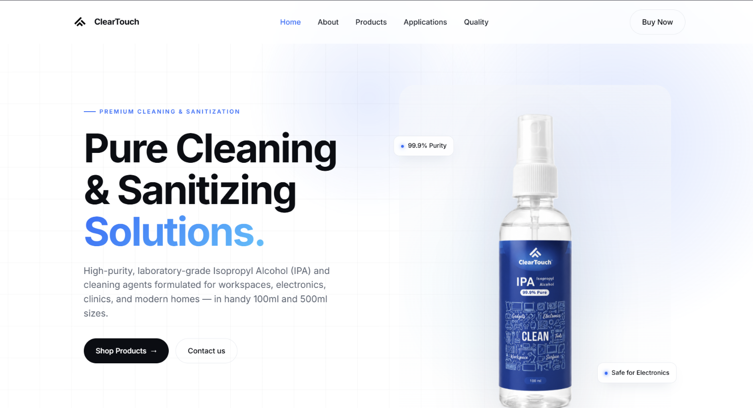 Product Website Designing